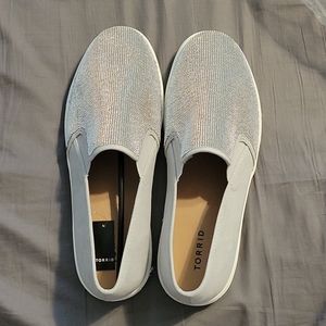 Sparkle slip on sneakers